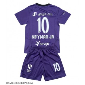 Al-Hilal Neymar Jr #10 Terza Maglia Bambino 2024-25 Manica Corta (+ Pantaloni corti)